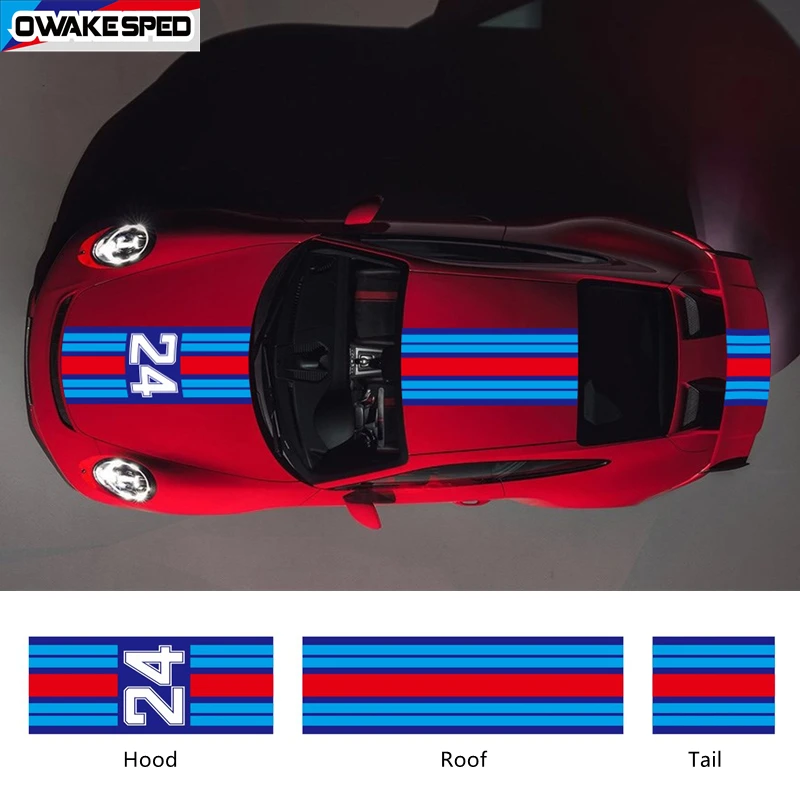 車のルーフテール装飾ステッカー スポーツカーライン用のビニールデカール ポルシェ911 Gt3 Rs Carrera 車のステッカー Aliexpress