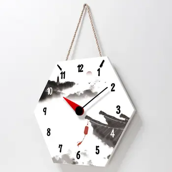 

Wall Clock Living Room Auspicious New Chinese Clock Store Mute Creative Festive Decoration Lanyard Clock Wall Clocks Home Decor