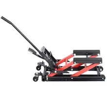 

1500Lbs Motorcycle Stand Adjustable Lifting Jack Kickstand Floor Jack Table Hoist Workshop Lifting Tools