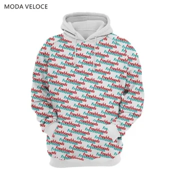 

MODAVELOCE Double Fresh Hoodie Polyester With Wool Men's Hoodies With Print Anime's Sweatshirt Homme Anime