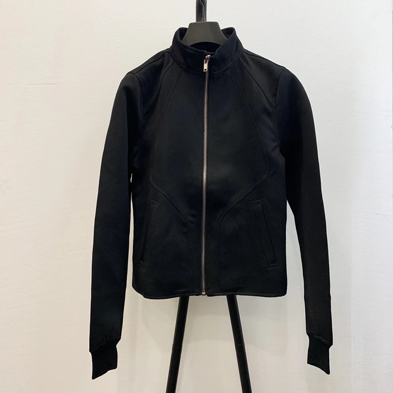 

Sureme 2019 Top Quality Ro Darkness Style Stand Collar Jacket Men Women Punk Classic Design Slim Fit Outwear Short Jackets Coats