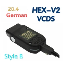 Mais novo wesheu vcds hex usb v2 interface vag com 20.4.2 testadores para vw audi skoda seat vag 20.4.1 inglês alemão polonês versão