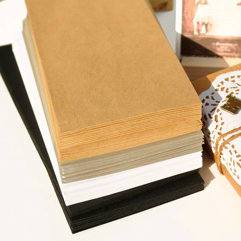 Винтажная чистая крафт-бумага, конверт, приглашение на свадьбу, подарок, конверт, канцелярские принадлежности, многофункциональные конверты, 10 шт