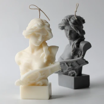 

Goddess candle mold Portrait Silicone Wax candle mould Greek culture home decoration scented candle DIY material