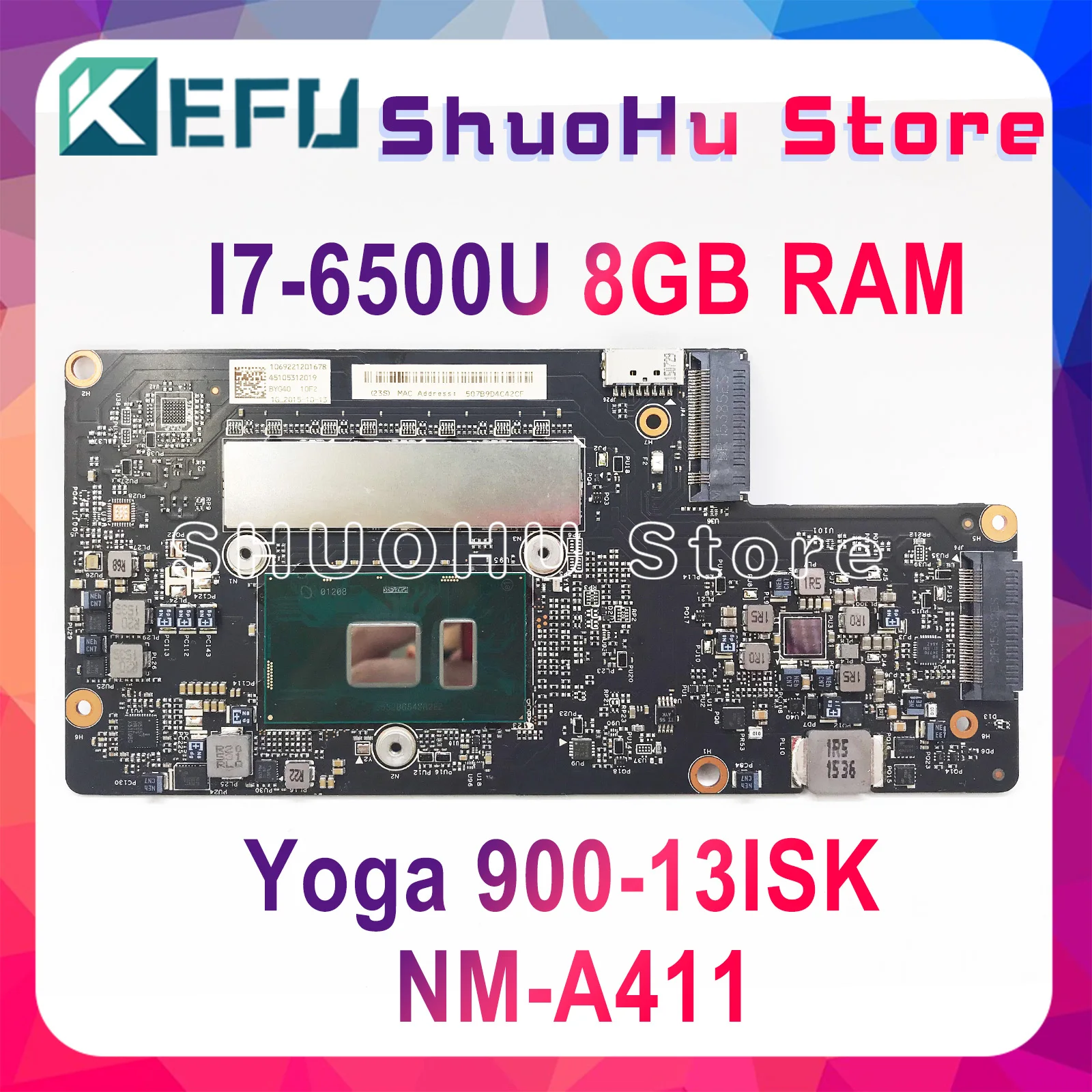Finest  KEFU 900-13isk Laptop motherboard for Lenovo yoga900-13ISK yoga 900-13ISK laptop motherboard I7-650