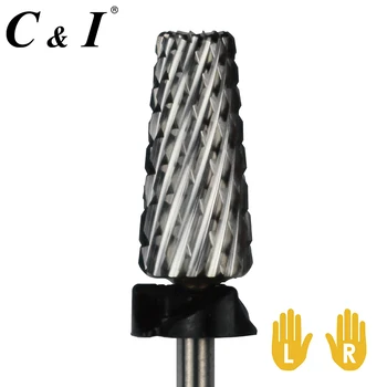 

5 in 1 Nail Drill Bit, Cross Teeth Edition, Size Extra Coarse-XC, Multi-function Nail Drill for Electric Nail Drill Machines