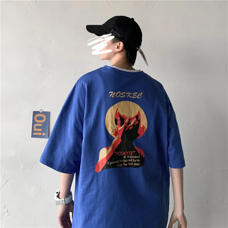 

Inspirational Words Printed T Shirts for Summer Tops Mens Loose Fit Harajuku Streetwear Oversized Colorful Graphic T Shirt Homme
