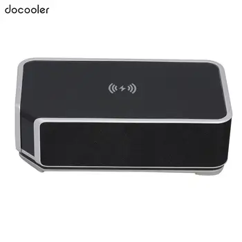 

New Wireless Bluetooth Speaker 3-in-1 Stereo Subwoofer LED Speaker Support AUX in FM Radio Wireless Charging Alarm Clock w/ Mic