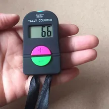 Compteur numérique Portable avec écran LCD, boutons en Silicone, batterie, alarme sonore 