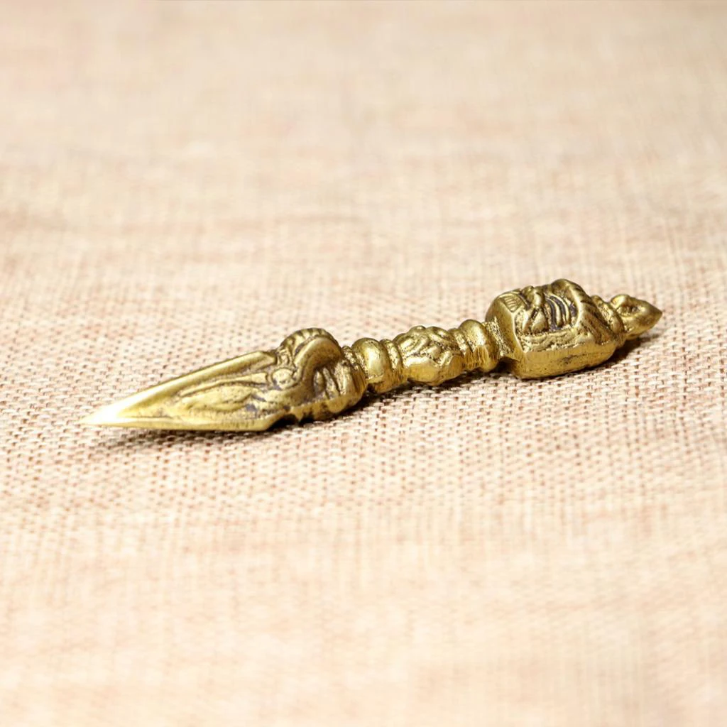 Handmade Tibetan Buddhism Copper Dorje Vajra Amulet Nepal Ornaments Crafts