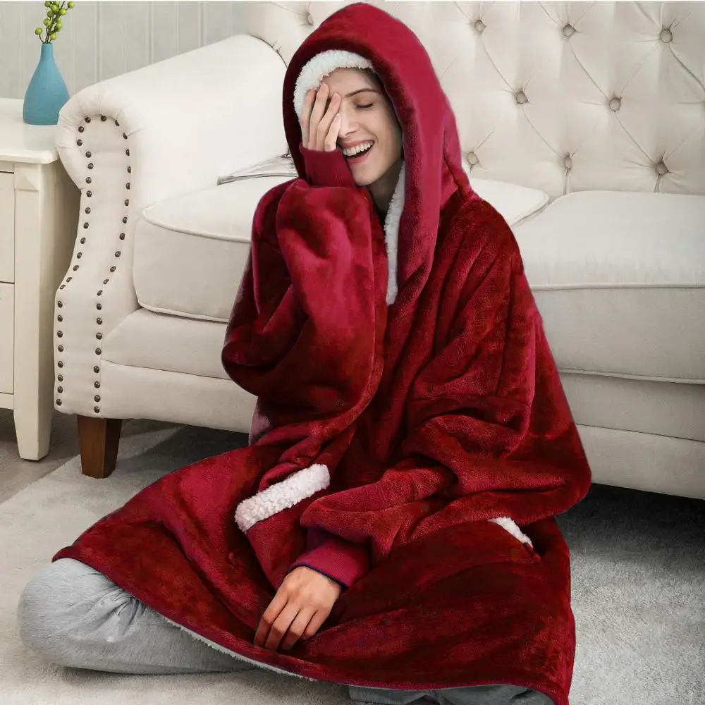 Oversized Hoodies Women Winter Sweatshirt Blanket