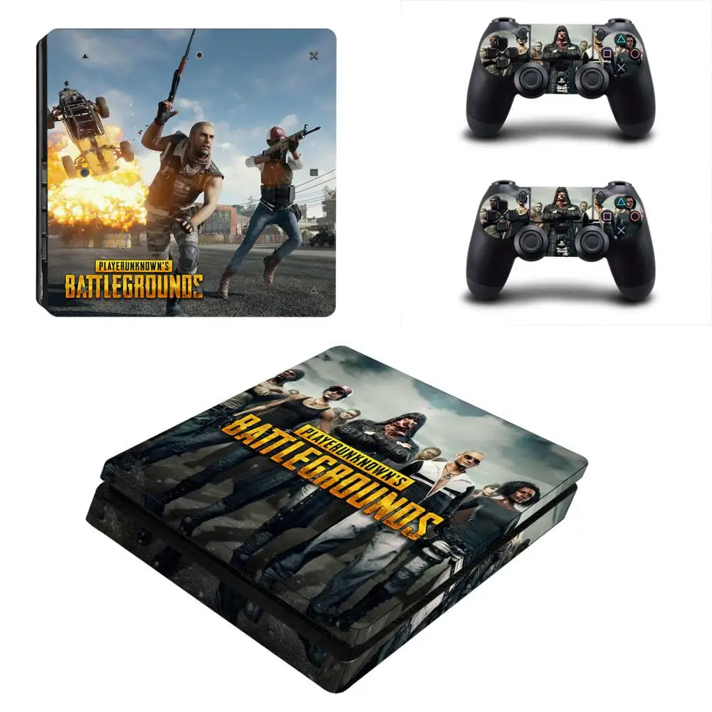 Наклейки PUBG для PS4 Slim, PS 4 Play станция 4 тонкие виниловые наклейки для кожи Pegatinas для playstation 4 тонкая консоль и контроллер