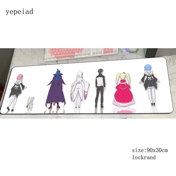 

re-zero mouse pad Popular Computer mat 900x300x3mm gaming mousepad large best seller padmouse keyboard games pc gamer desk