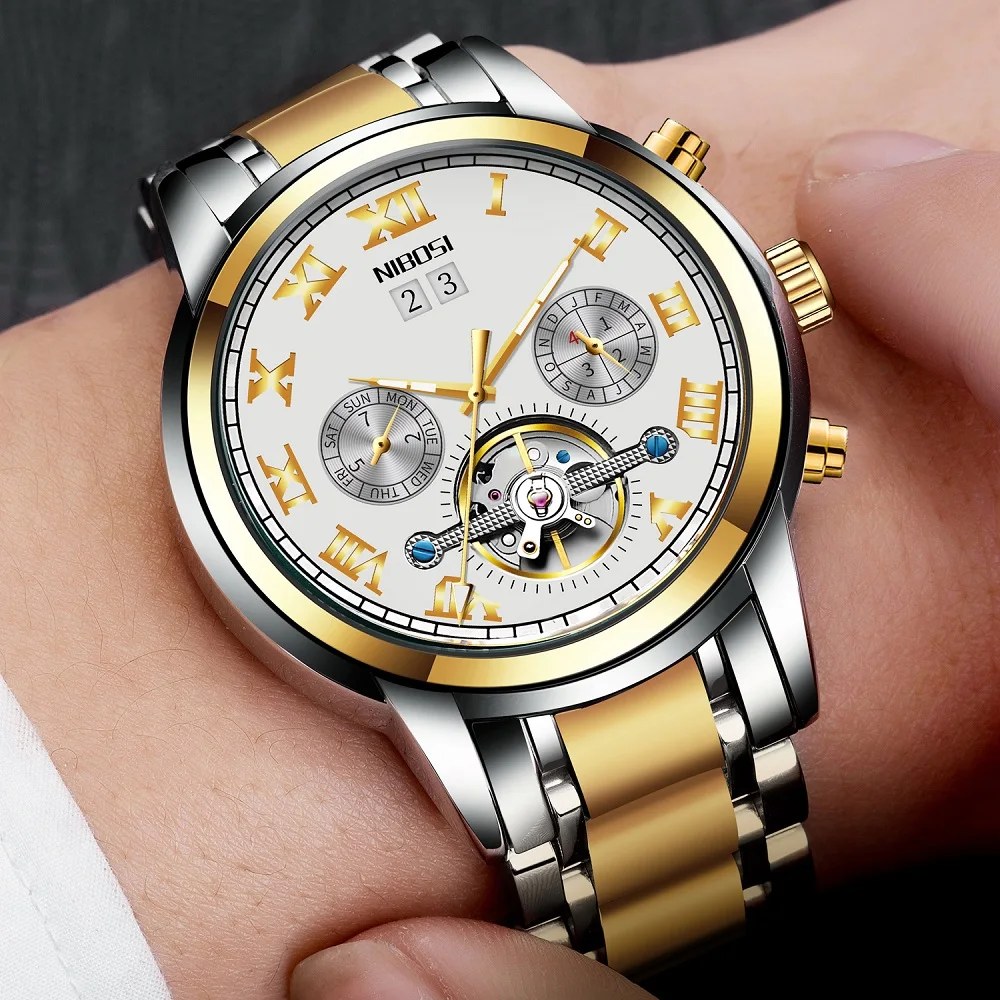 2021 Men's Mechanical Watches Top Brand Luxury Automatic Watch Men Waterproof Sport Mechanical Wristwatches Relogio Masculino 
