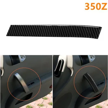 

Carbon Fiber Car Side Door Copilot Handle Panel Sticker For Nissan 350Z Z33 2006-09 Scratches Resistant Sticker Car Styling