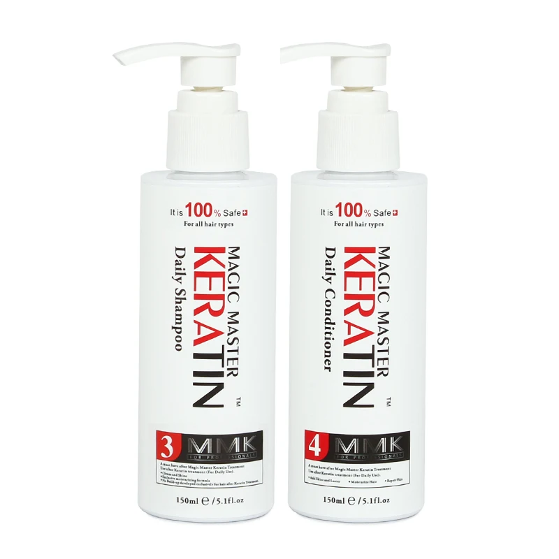 

150ML Magic Master Coconut + Hair Daily Shampoo and 150ML Daily Conditioner For Dry Damaged Hair Treatment Soft