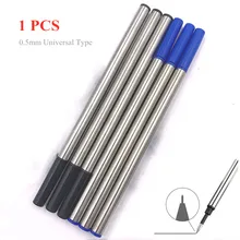 1 шт. импортных чернильных ручек заправки 0,5 мм Заправка воды черный шар Синий металл заправка