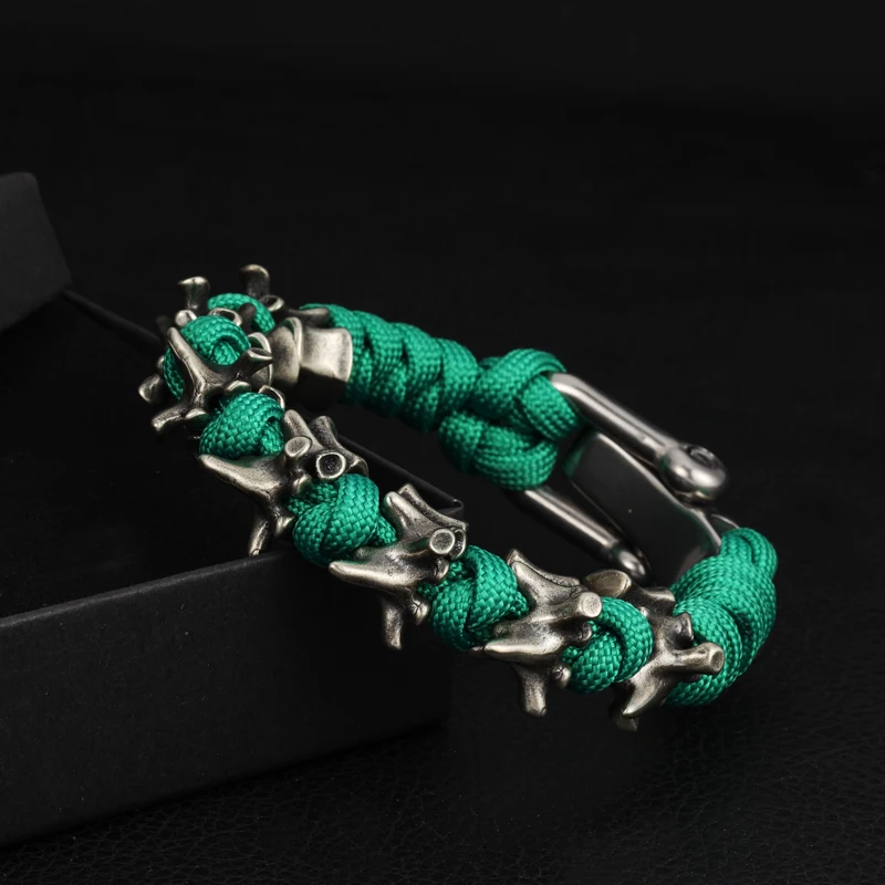 

Skeleton Bracelet Hand Woven Hand Rope Personalized Simple Jewelry Adjustable Paracord