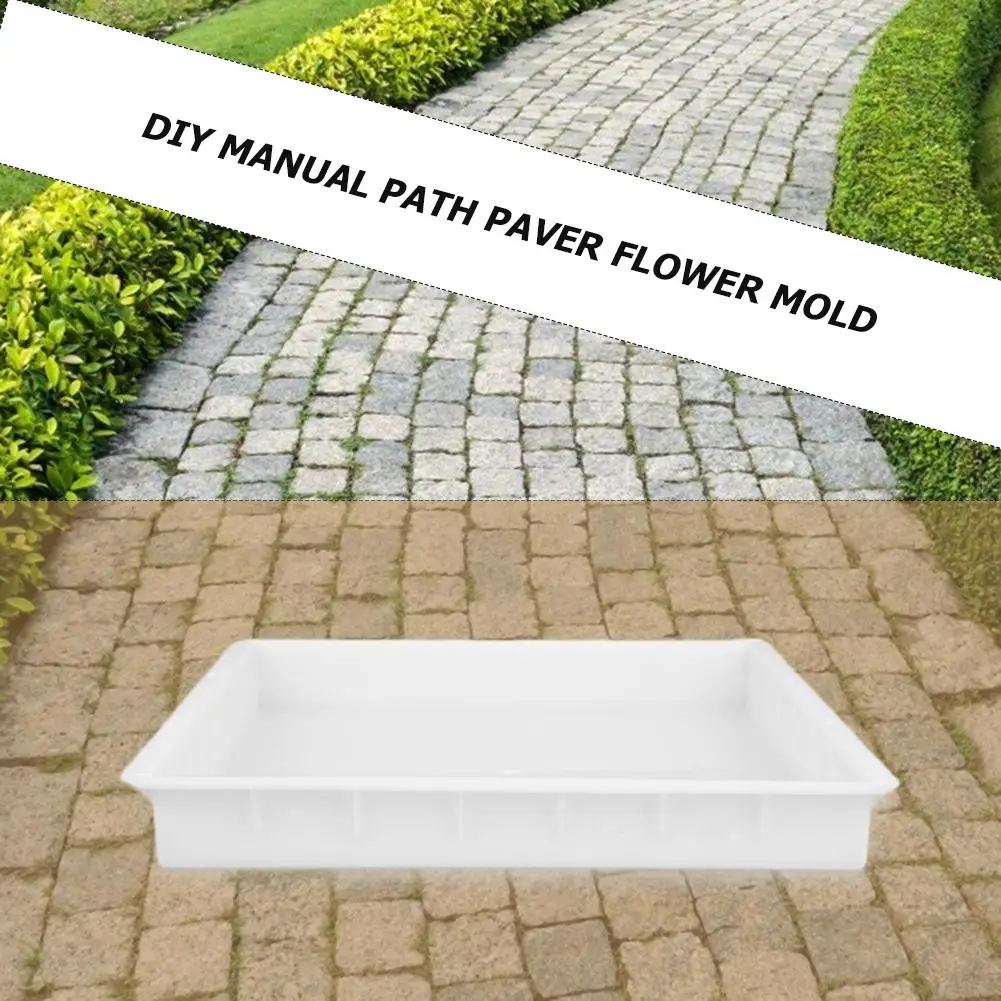 Garden Courtyard Pavement Mold DIY Path Paving Brick Stone Concrete Mould