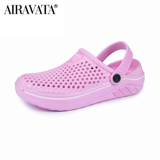Men Women Summer Sandals Breathable Beach Shoes Garden Clogs Size 36-45 Pink