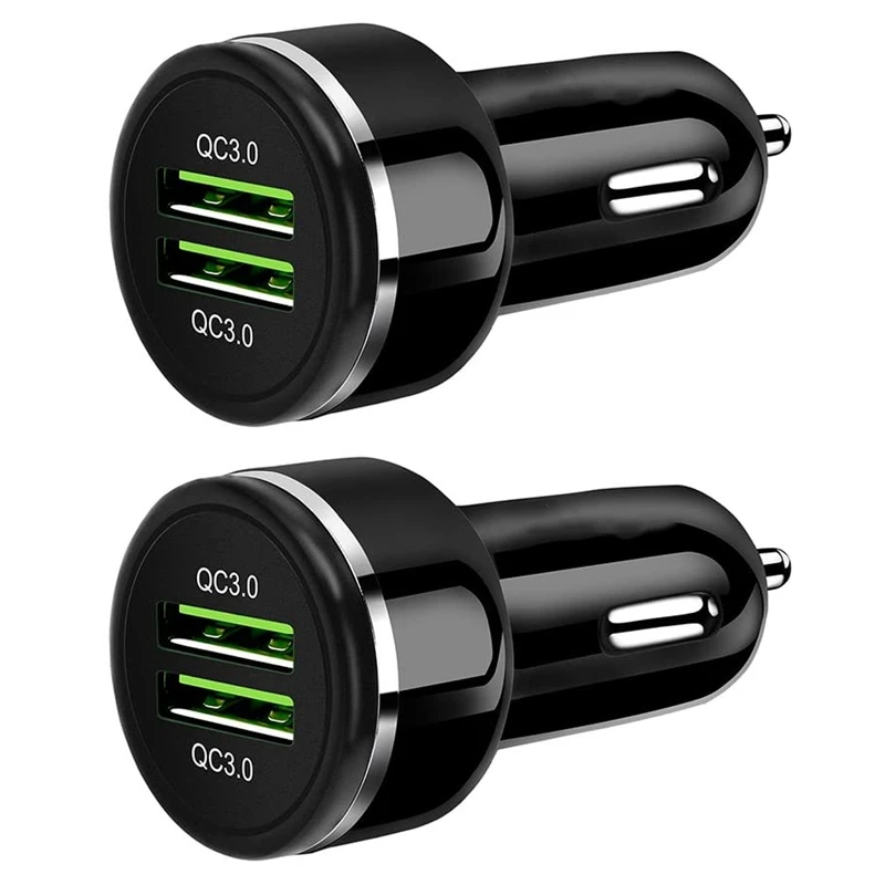 Автомобильное зарядное устройство быстрая зарядка 3 0 48 Вт 6A Dual QC3.0 USB быстрое