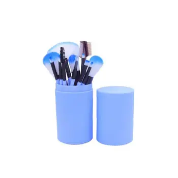 

Makeup Brush Set Beginners Full Set Of Makeup Tools Barrel Brush Set Plastic Handle Makeup Barrel Powder Puff Concealer