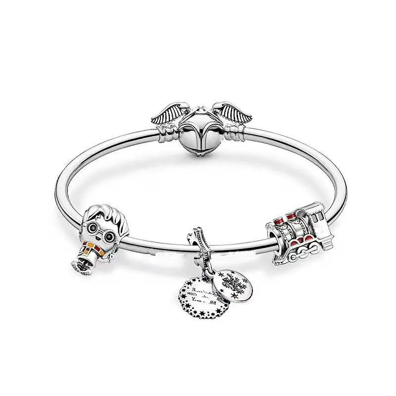 925 пробы Серебряный Wemel Шарм Kralen Fit Vrouwen браслет& Ketting Diy Sieraden