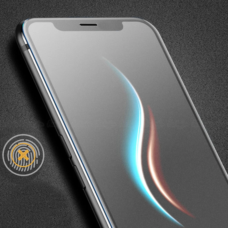 Uvr 100pcs For Iphone Xs Max Xr Matte Frosted Tempered Glass