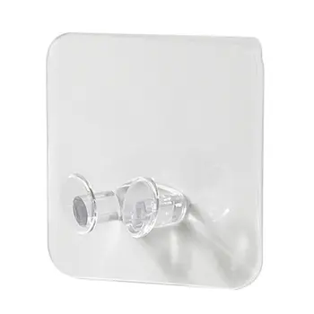 

5/10pcs Transparent Power Plug Hook Seamless Socket Storage Holder Powerful Adhesive Wall Hanger for Kitchen Living Room