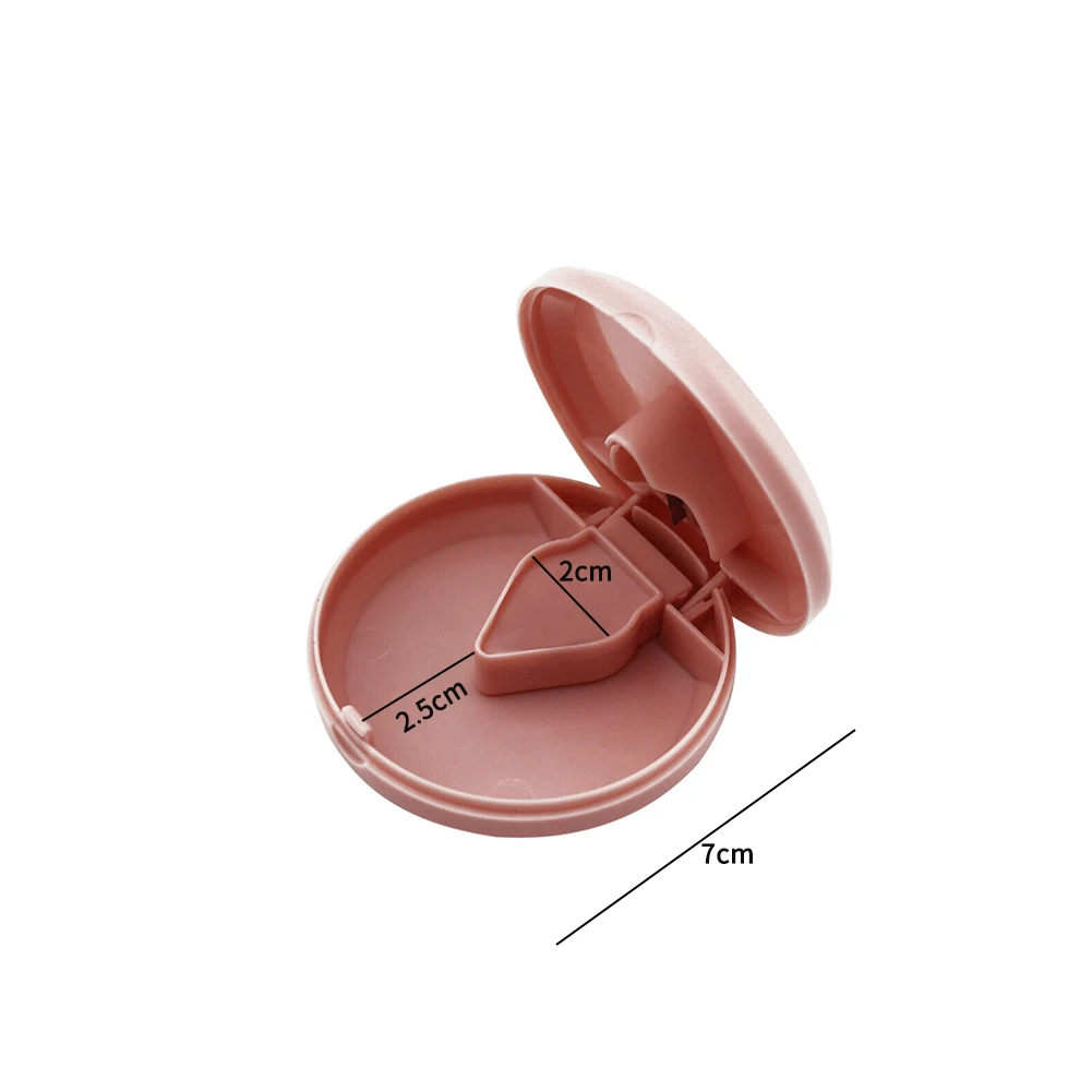 Практичный держатель ABS Pill Cutter дорожный сплиттер портативная медицинская дробилка многофункциональная маленькая коробка для хранения Круглый контейнер