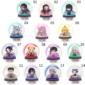 

10cm Anime Demon Slayer Kimetsu No Yaiba Acrylc Desk Stand Figures Anime Activity Desk Ornaments Fans Collection Toys