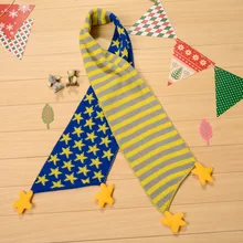 Рождественский шарф в Корейском стиле для мальчиков и девочек; сезон осень-зима