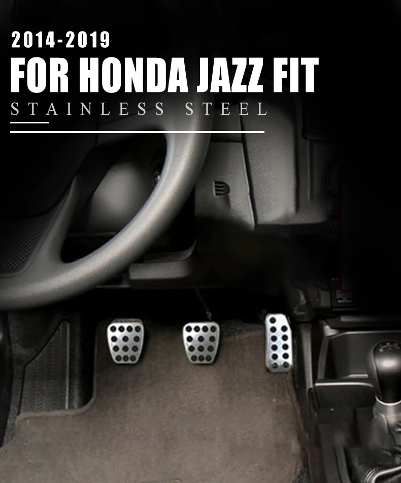 Для Honda Jazz Fit AT/MT педаль газа педаль тормоза нескользящий Чехол чехол накладка декоративная аксессуары