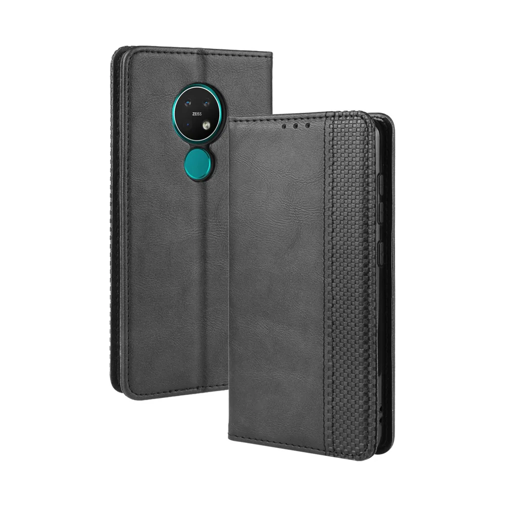 

For Nokia 7.2 Luxury Premium Leather Wallet Leather Flip Case For Nokia 7.2 TA-1196 TA-1181 TA-1178 TA-1193 Nokia 6.2