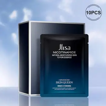 

2019 1 Set/10Pcs Nicotinamide Hydrating Mask Moisturizing Face Brightening Shrinking Pores Masks