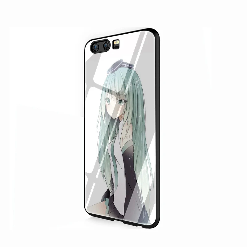 G1 EWAU Hatsune аниме Мику девушка закаленного стекла телефона чехол для Huawei P10 P20 P30 mate 20 Lite pro P Smart Y6 Y9 Honor 8X9 10 - Цвет: G1