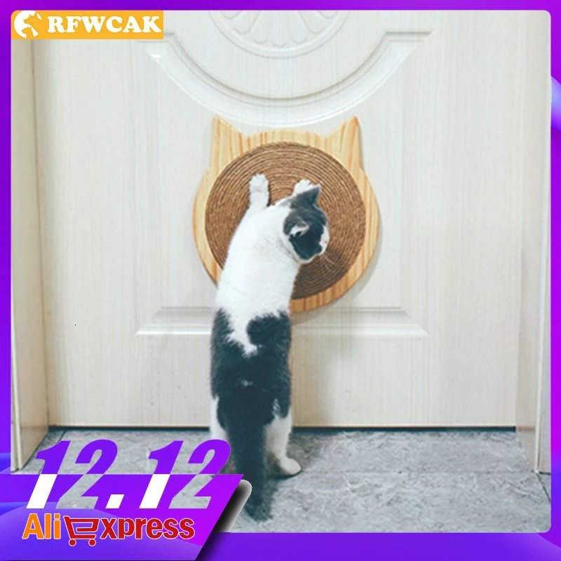 

RFWCAK Vertical Cat Scratch Board With Suction Cup Claws Care Toy Kitten Scratch Mat Interactive Scratching Post Pet Supplies