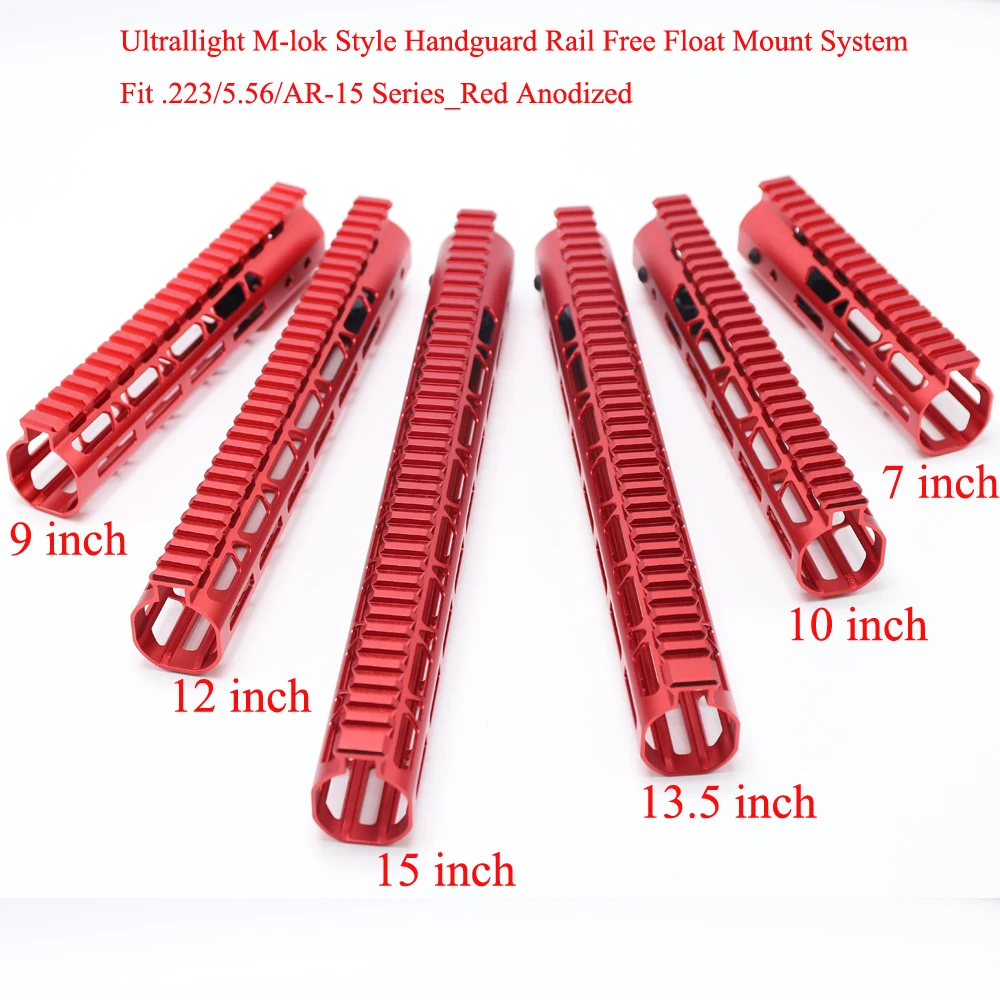 M-Lok 7" Carbine Length Free Float Handguard Accessory Mount System For .223 223 