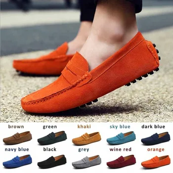 

2020 Newest Man Loafer Shoes Men Shoes Casual Flats Shoes Lazy Slip on Shoes Breathable Driving Footwear Plus Size