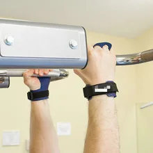 Противоскользящие защитные перчатки для мужчин и женщин для занятий тяжелой атлетикой, фитнесом и спортом, с крючками, в полоску