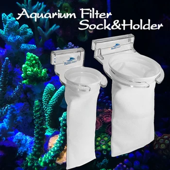 

4 Inch/7 Inch Bubble Magus Aquarium Fish Tank Sump Micron Felt Pre Filter Sock Bag Bracket Holder