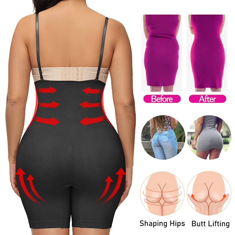 Women Shapewear Bodysuits Firm Tummy Control Butt Lifter Full Body Shaper Waist Trainer Corset Thighs Slimmer Slimming Underwear tummy tucker