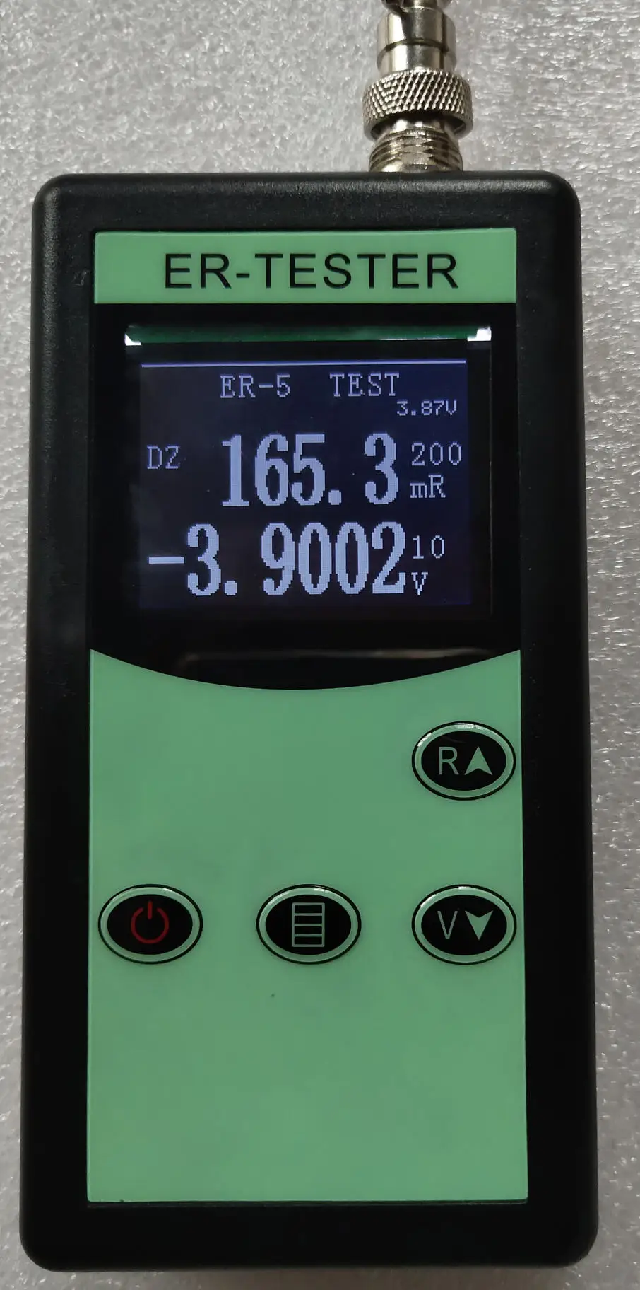 

100V Four-wire ER5 Internal Resistance Tester Ni-MH Button Lithium Battery Battery AC Milliohm Meter