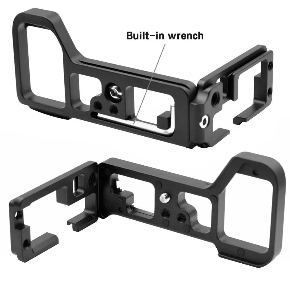 BGNing Aluminum Quick Release L Plate Extension Bracket Camera Holder for Sony a7R IV /A7M4 /A7R4 /A92 Tripod Head Adapter Board