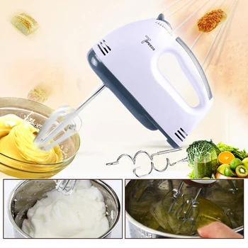 

7 Speed Control Hand Mini Mixer Food Blender Multifunctional Food Processor Kitchen Mini Electric Manual Cooking Tools F26