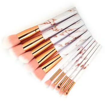 

10 Pcs/Set Marbling Make Up Brushes Multifunctional Makeup Brushes Foundation Concealer Eyeshadow Makeup Brush Set Tool