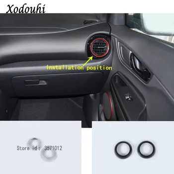 

For Hyundai Kona Encino Kauai 2017 2018 2019 2020 Car Air Conditioner Vent Outlet Garnish Interior Accessory Frame Trim Stick