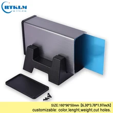 Алюминиевая распределительная коробка электроника Сделай Сам Корпус Пластмассовый для электрооборудования экструдированный металлическое соединение корпус распределительная коробка 160*96*50 мм