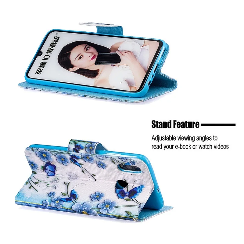 Huawei P Smart кожаный чехол на СПС Coque huawei P Smart PSmart P Smart Plus чехол Чехол Кошелек Чехлы Fundas