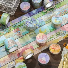 

1 Roll Fresh Painting Masking Washi Tape for DIY Card Decoration Art Supplies Scrapbooking Craft Journaling Supplies